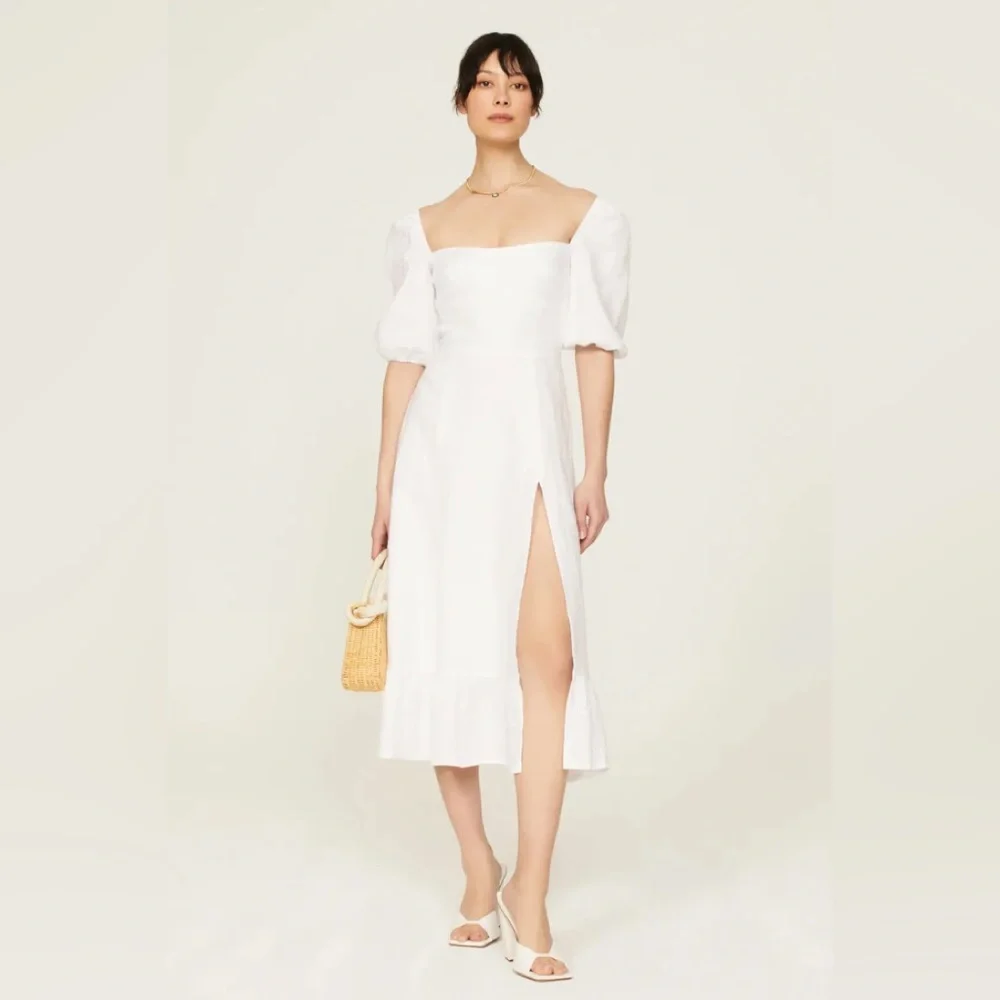 Reformation Belgium Linen Dress NWT size 2 and 4 - Picture 4 of 15